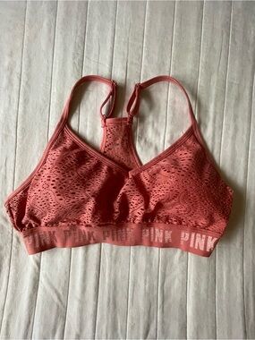 PINK Victoria's Secret Coral Racerback Bralette